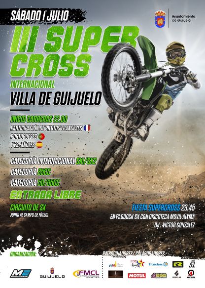 Regresa una nueva edici&oacute;n de la Supercross Internacional de Guijuelo con la participaci&oacute;n de Santolino | Imagen 1