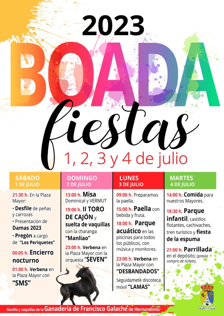 El desfile de pe&ntilde;as y carrozas, con el preg&oacute;n, marcan el inicio de las fiestas en Boada | Imagen 1