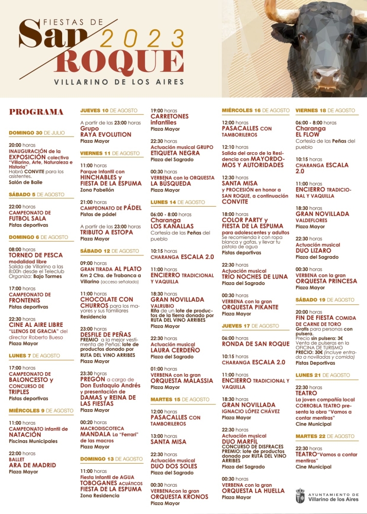 Este s&aacute;bado arrancan los platos fuertes de las fiestas de Villarino | Imagen 1