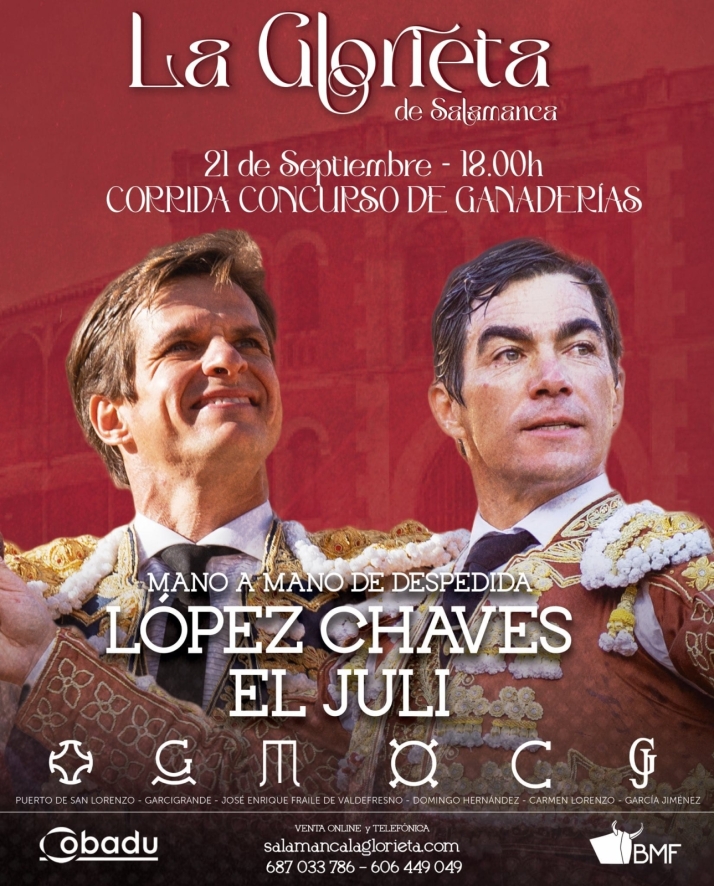 Morante, baja definitiva en La Glorieta: Mano a mano entre El Juli y L&oacute;pez Chaves este jueves  | Imagen 1