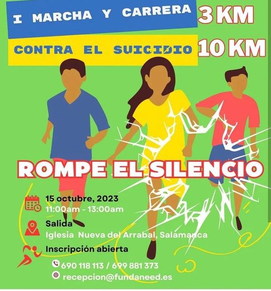 &lsquo;Rompe el silencio&rsquo;, una marcha contra el suicidio que se celebrar&aacute; en Salamanca | Imagen 1