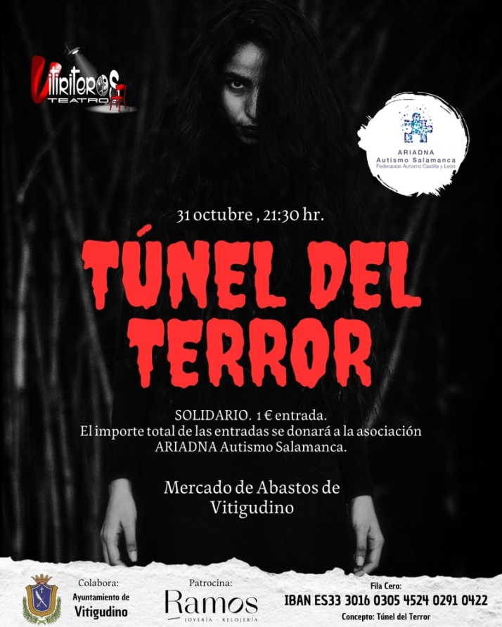Vitiriteros vuelve a Vitigudino por Halloween con su T&uacute;nel del Terror solidario | Imagen 1