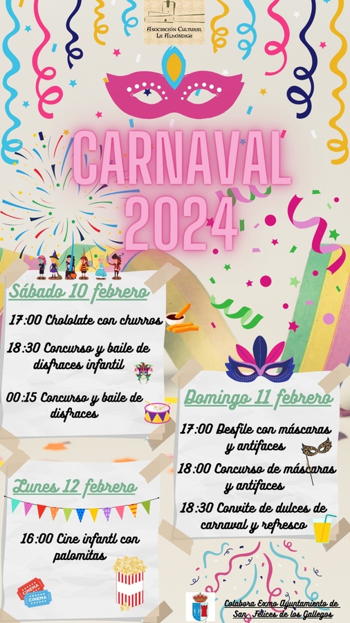 La Asociaci&oacute;n Cultural La Alh&oacute;ndiga organiza las fiestas de Carnaval en San Felices de los Gallegos | Imagen 1