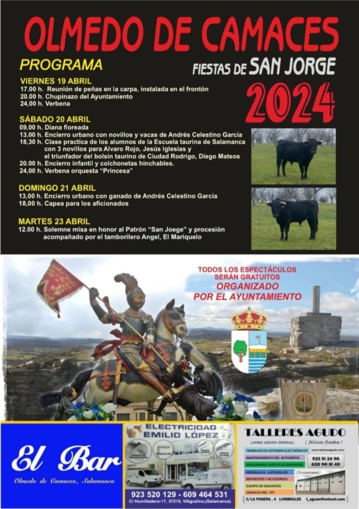 Olmedo de Camaces tiene todo a punto para sus fiestas de San Jorge | Imagen 1