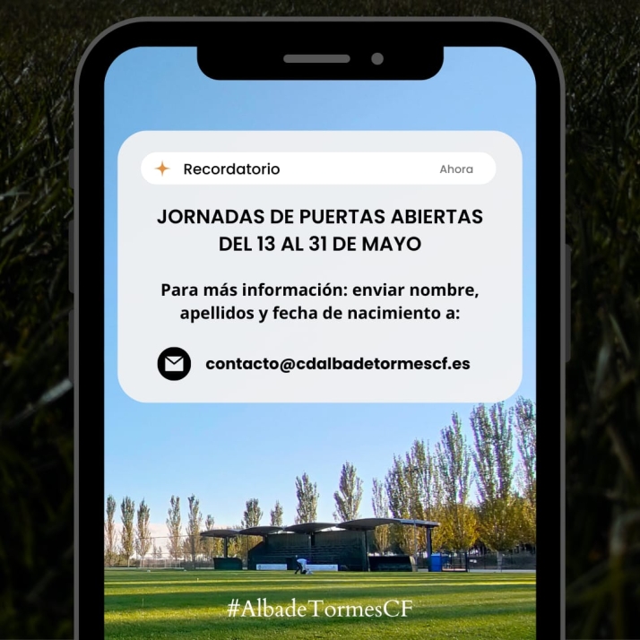 El Alba de Tormes CF organiza del 13 al 27 de mayo jornadas de puertas abiertas | Imagen 1
