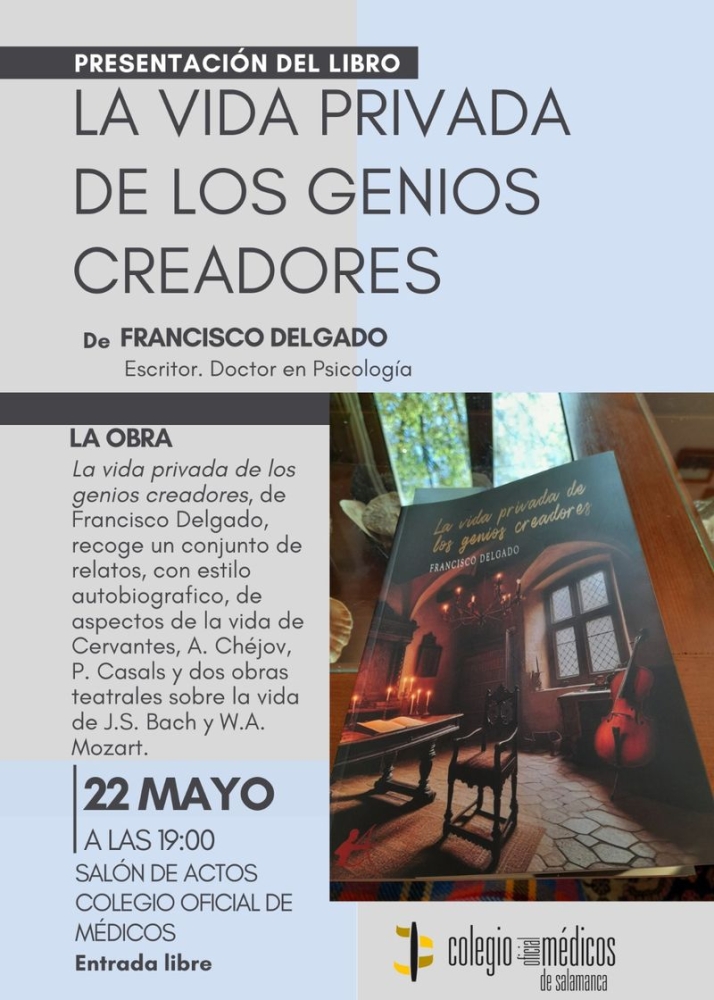 Francisco Delgado presenta el libro "La vida privada de los genios creadores" | Imagen 1