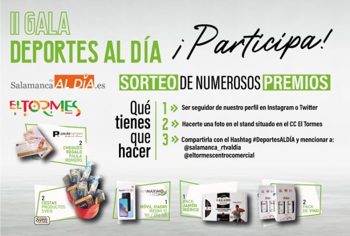 &iexcl;SORTEO! Un m&oacute;vil, un pack de ib&eacute;ricos, cestas... SALAMANCArtv AL D&Iacute;A celebra el DEPORTE con sus lectores | Imagen 1