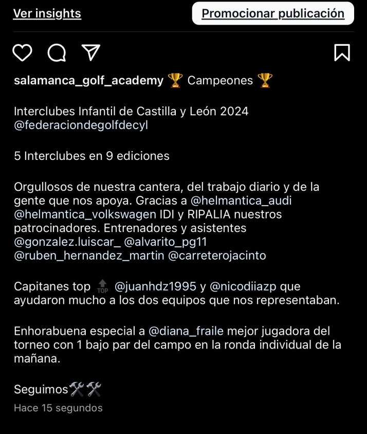 Salamanca Golf Academy gana el Torneo Interclubes Infantil de Castilla y Le&oacute;n | Imagen 1