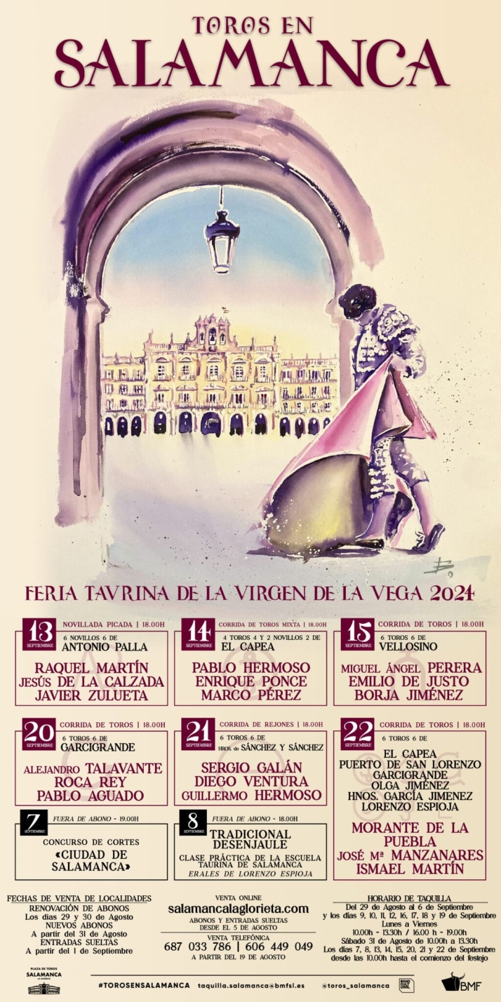 Los carteles de la Feria Taurina de Salamanca 2024, al completo | Imagen 1