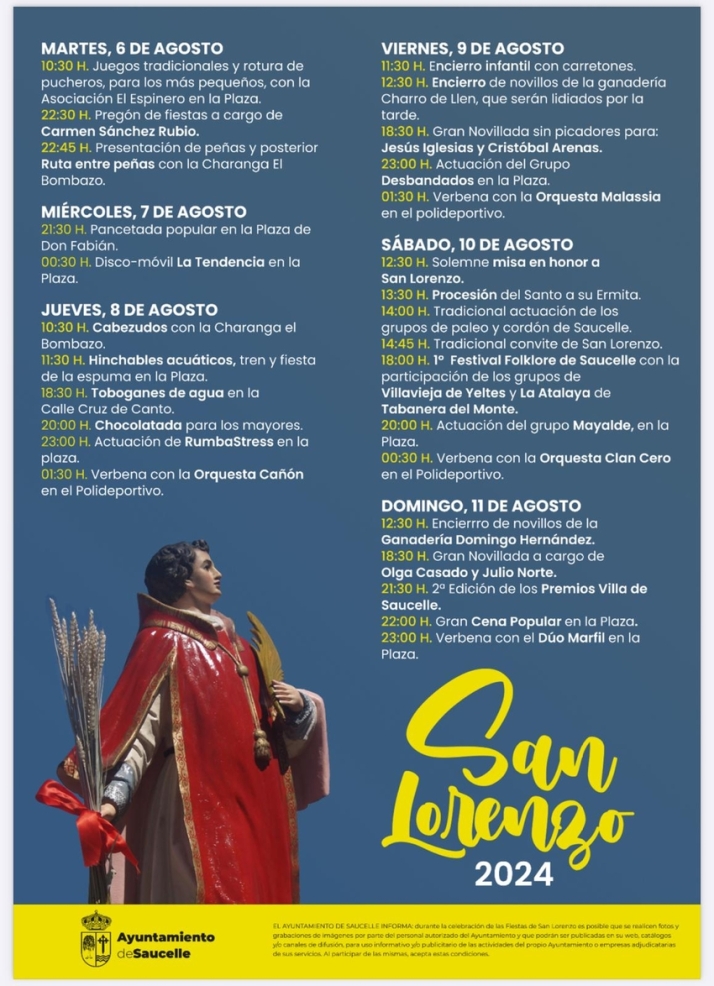 Saucelle incorpora a las fiestas de San Lorenzo el Primer Festival de Folclore  | Imagen 1