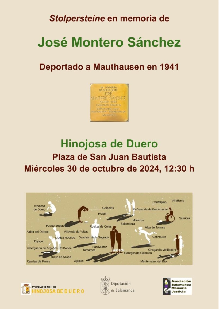 Hinojosa de Duero tendr&aacute; un stolpersteine en memoria de Jos&eacute; Montero S&aacute;nchez  | Imagen 1