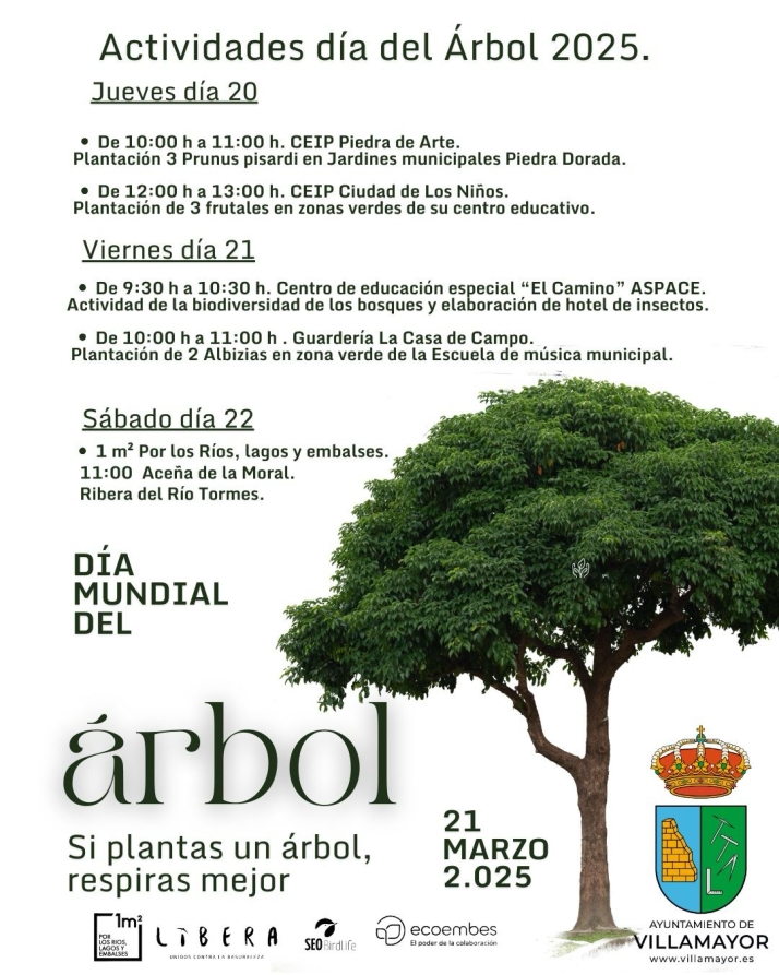 Villamayor celebrar&aacute; el D&iacute;a del &Aacute;rbol con un variado programa de actividades  | Imagen 1