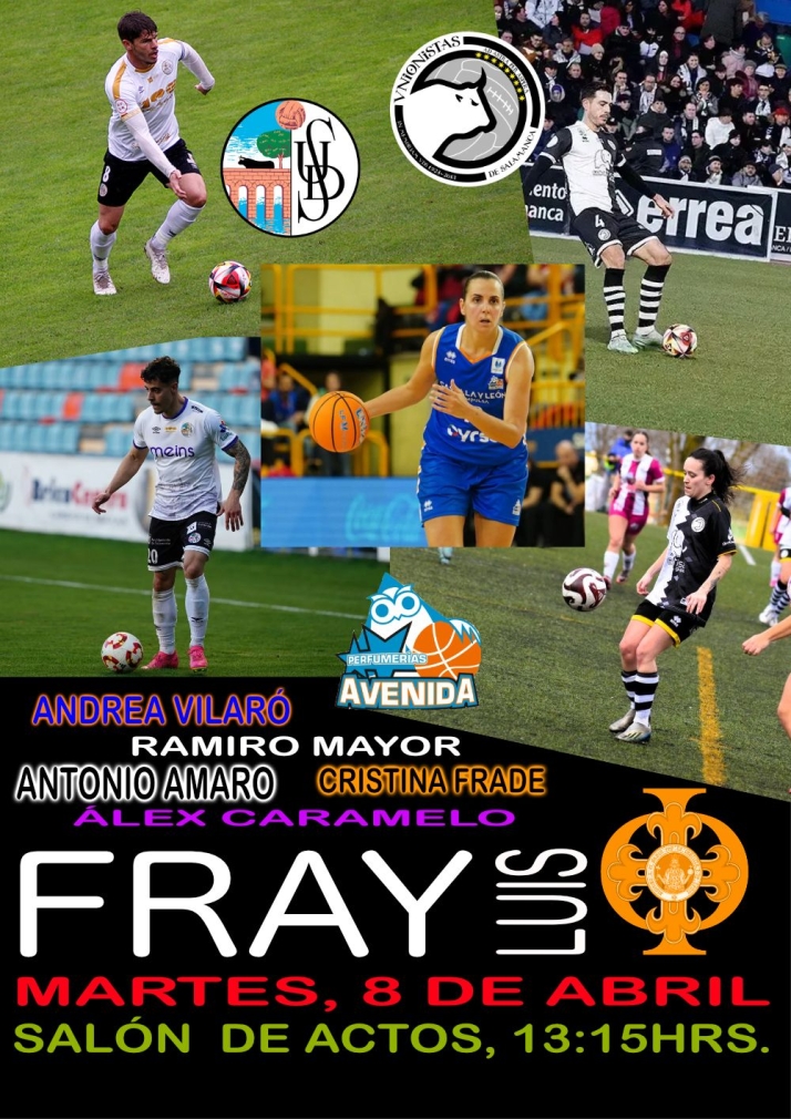 Vilar&oacute;, Amaro, Ramiro Mayor, Caramelo y Cristina Frade dar&aacute;n una charla el 8 de abril en el instituto Fray Luis de Le&oacute;n | Imagen 1