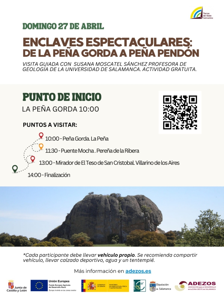 Visita guiada desde la Pe&ntilde;a Gorda en La Pe&ntilde;a, al Teso de San Crist&oacute;bal en Villarino, con paso por la Puentemocha de Pere&ntilde;a | Imagen 1