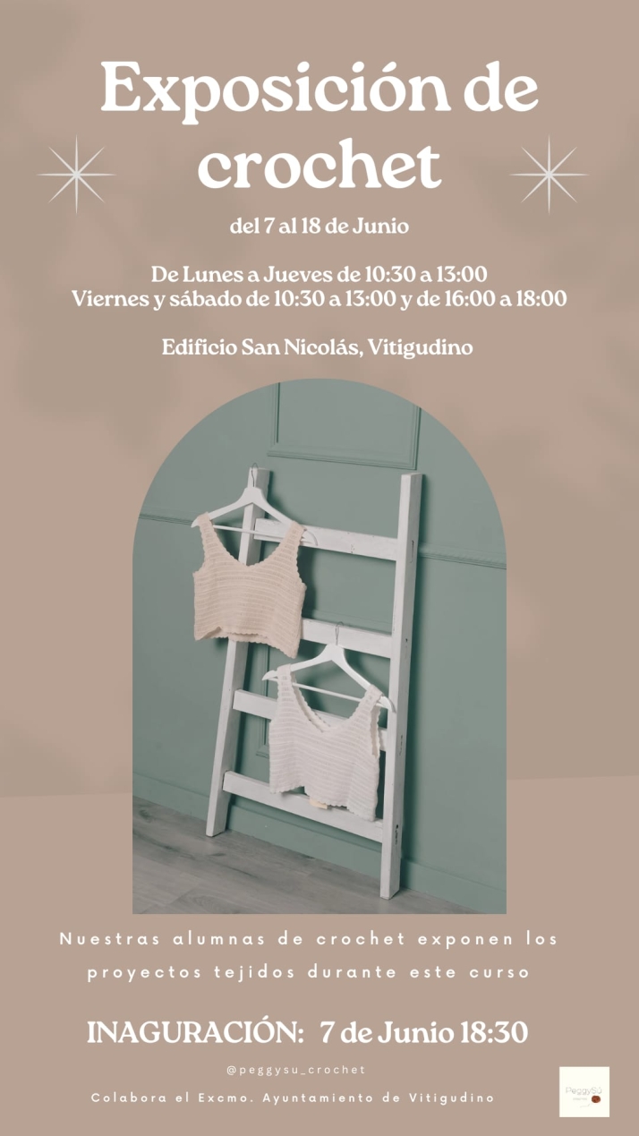 El edificio San Nicol&aacute;s acoge en Vitigudino una exposici&oacute;n del taller de @peggysu_crochet | Imagen 1