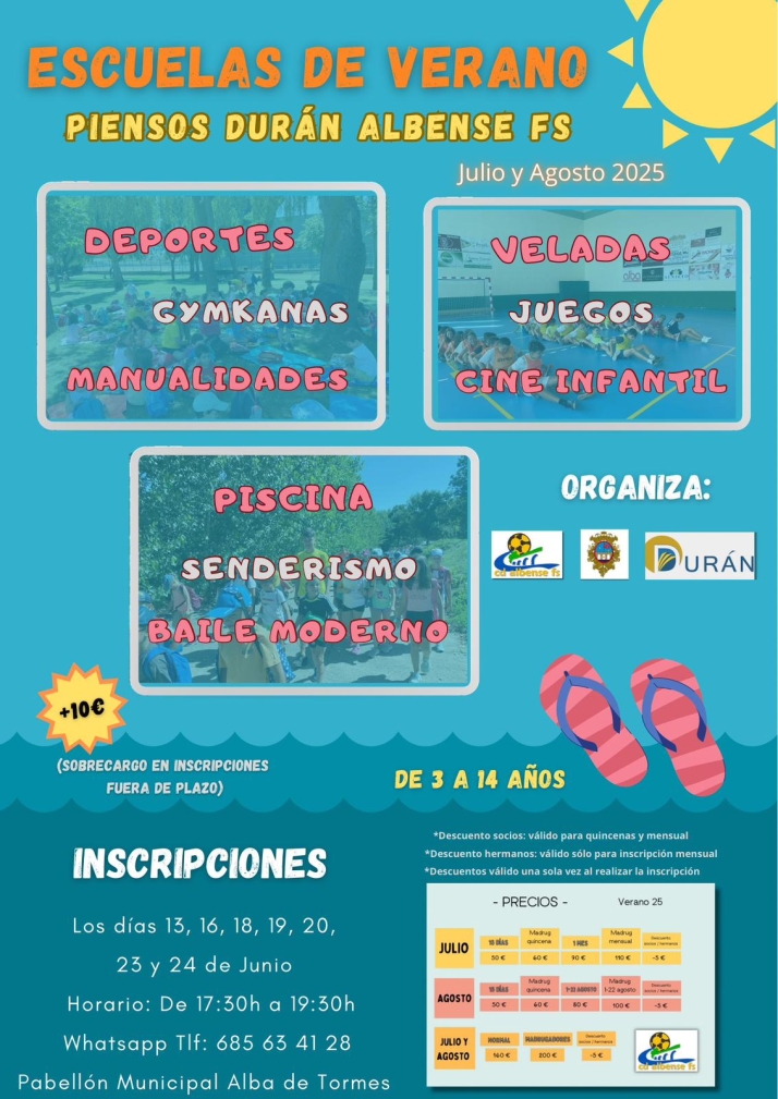 &Uacute;ltimos d&iacute;as para inscribirse en las Escuelas de Verano y reservar plaza en las Escuelas Deportivas del Piensos Dur&aacute;n Albense FS | Imagen 1