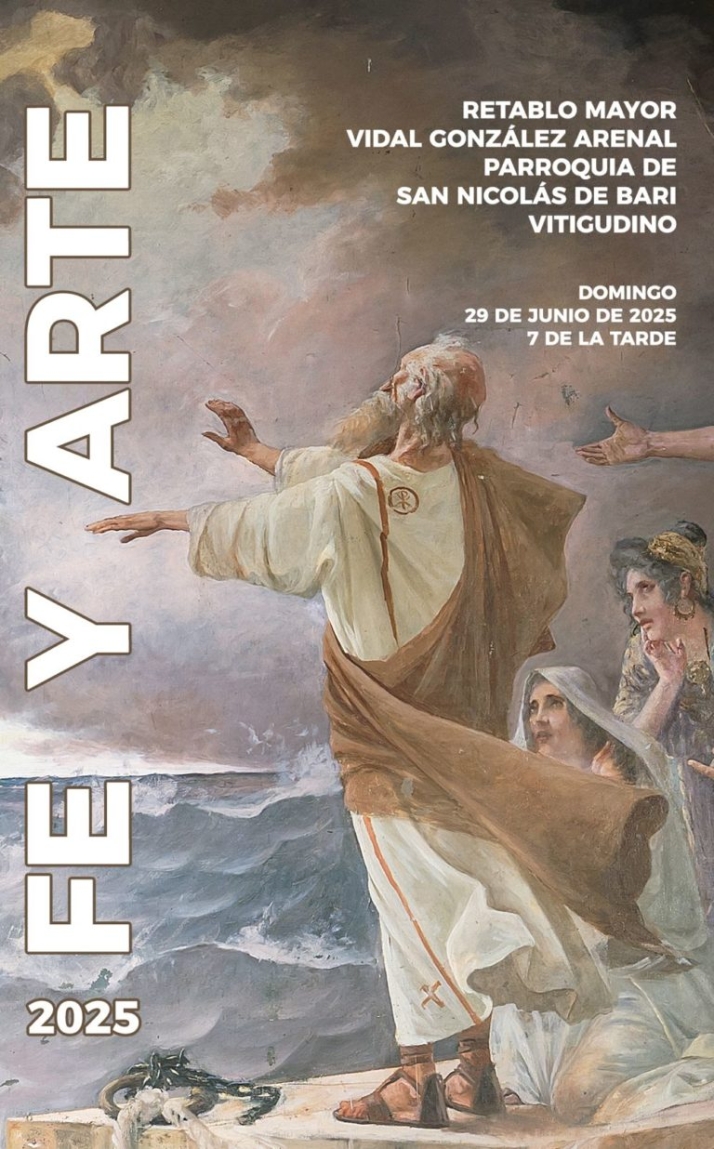 'Fe y Arte' analiza en Vitigudino el retablo de Vidal Gonz&aacute;lez Arenal por el centenario de su muerte | Imagen 1