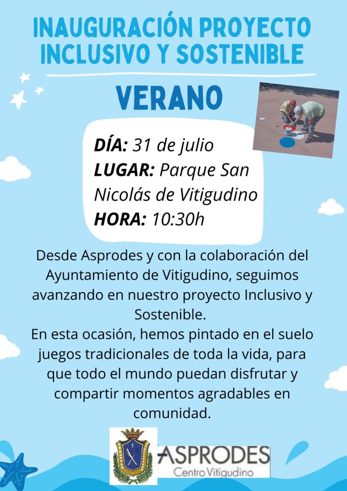 Asprodes llena de juegos tradicionales el suelo del parque San Nicol&aacute;s de Vitigudino | Imagen 1