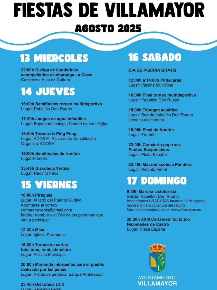 Todo listo para celebrar las fiestas de agosto de Villamayor  | Imagen 1
