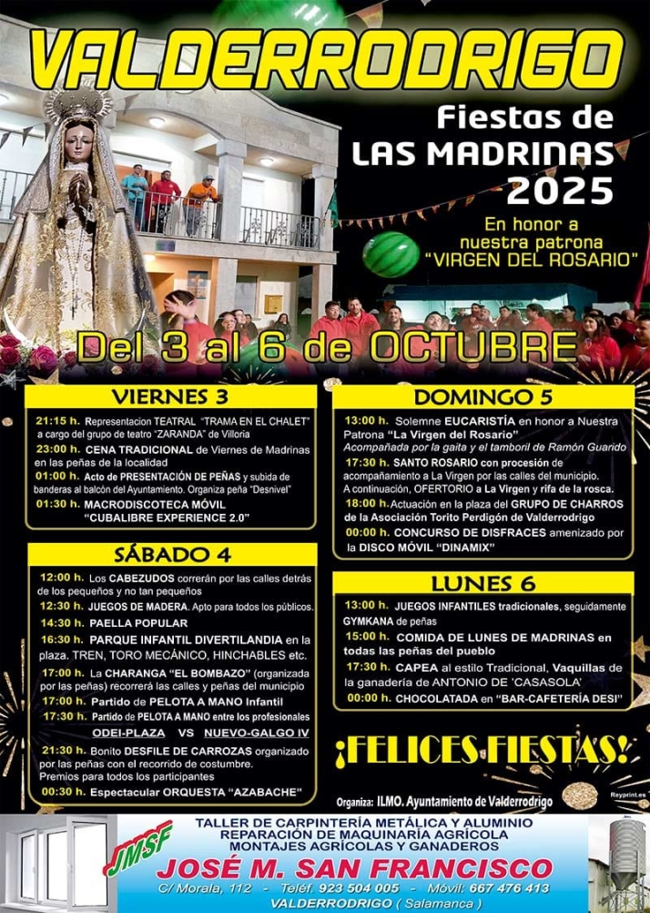 Teatro, pelota a mano y verbenas para celebrar las Fiestas de Las Madrinas en Valderrodrigo | Imagen 1