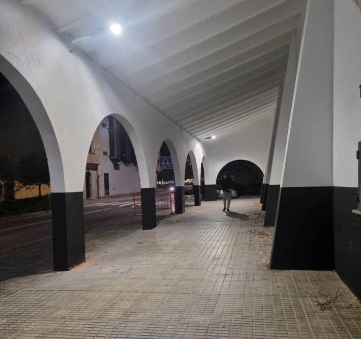 Los soportales de la entrada al Francisco Mateos estrenan iluminaci&oacute;n | Imagen 1