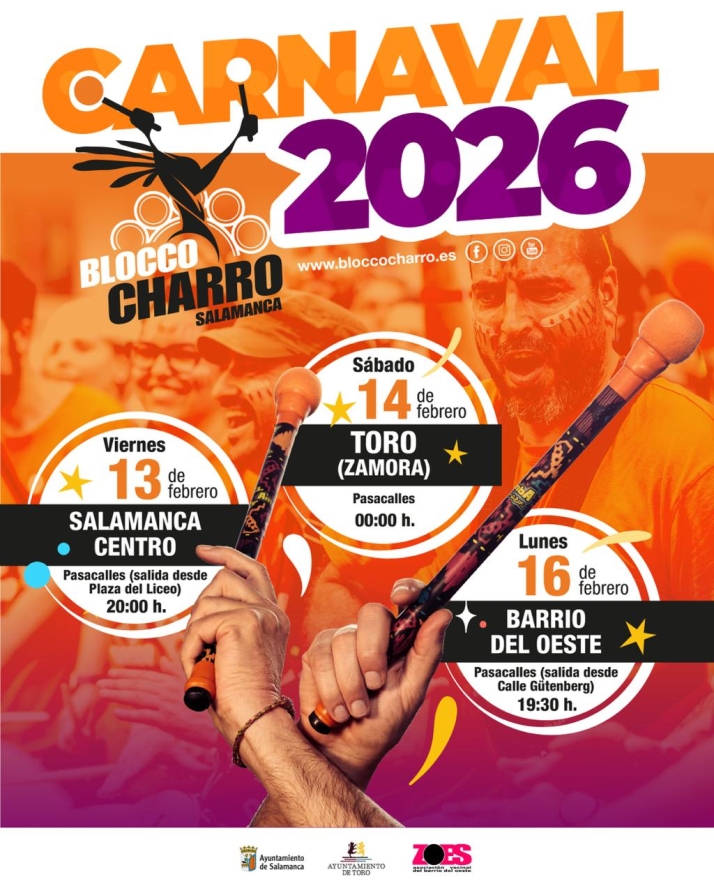 Blocco Charro llevar&aacute; los ritmos afrobrasile&ntilde;os a las calles de Salamanca este Carnaval | Imagen 1