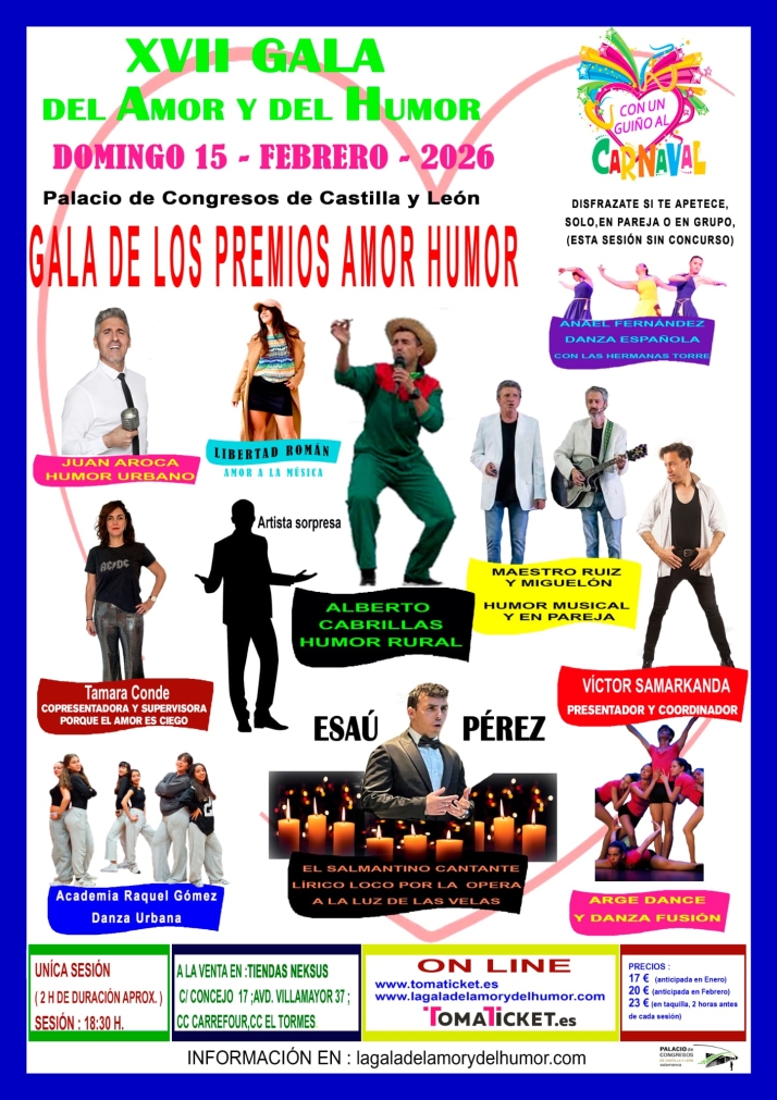 La Gala del Amor y del Humor llega este fin de semana con propuestas para todos los p&uacute;blicos | Imagen 3