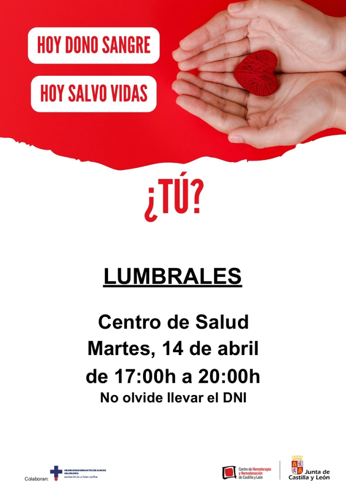 Llamamiento urgente en Lumbrales: se necesitan donantes de sangre de los grupos O y A | Imagen 1