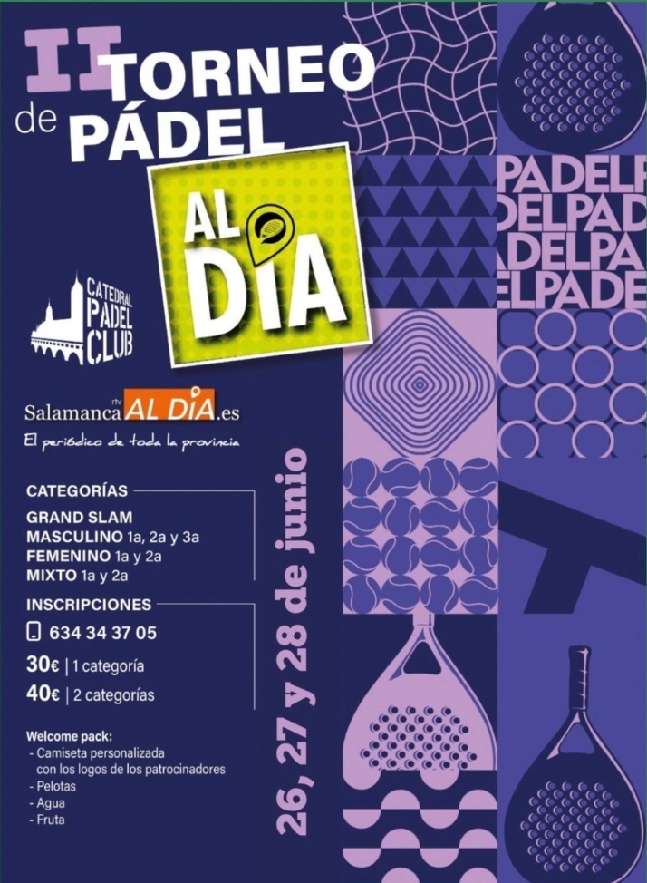 &iexcl;Ya estamos de vuelta: el II Torneo de P&aacute;del AL D&Iacute;A se celebrar&aacute; los d&iacute;as 26, 27 y 28 de junio en Catedral P&aacute;del Club! | Imagen 1