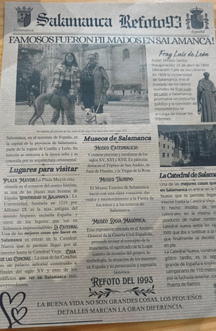 El fotomat&oacute;n retro que roba sonrisas y viaja al pasado junto a la Catedral de Salamanca | Imagen 1