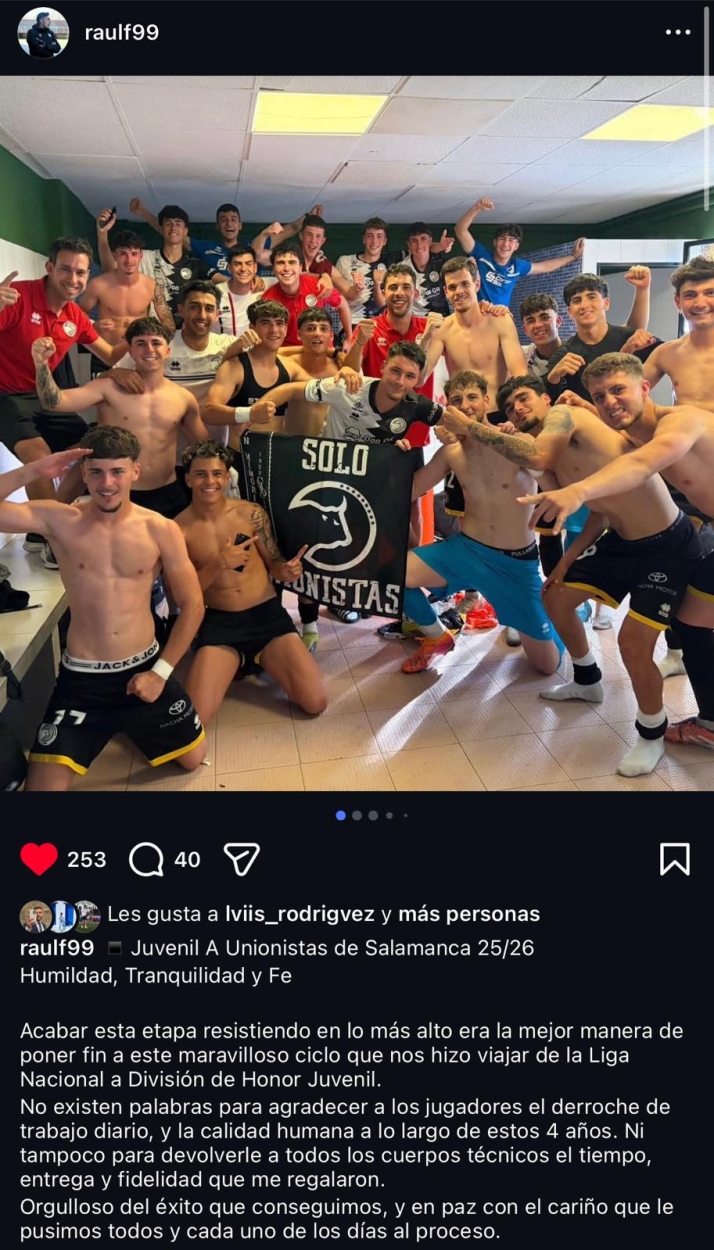 Ra&uacute;l Fuentes deja de ser el entrenador del Divisi&oacute;n de Honor de Unionistas | Imagen 1