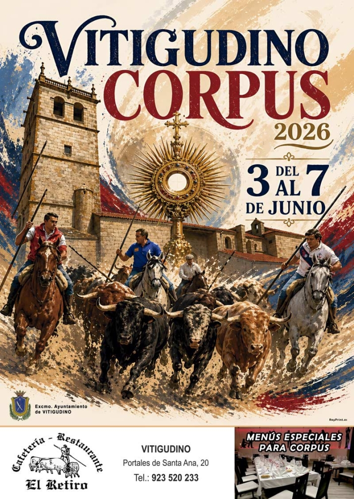Vitigudino recupera el encierro a caballo en unas Fiestas del Corpus marcadas por el d&eacute;cimo aniversario de la Asociaci&oacute;n Taurina | Imagen 1