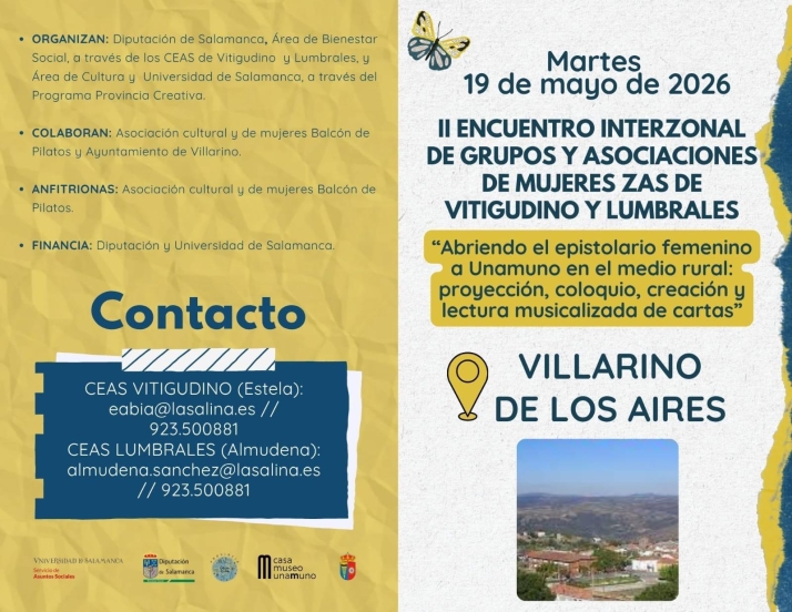Villarino acoge el 19 de mayo el II Encuentro Interzonal de Mujeres de Vitigudino y Lumbrales | Imagen 1