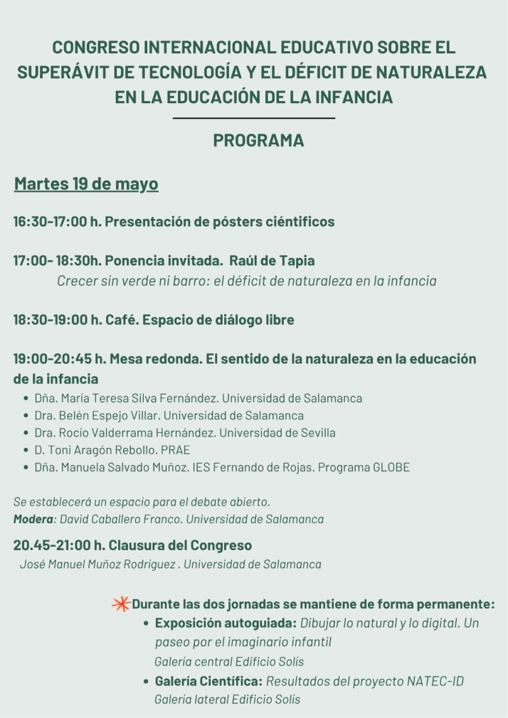 Especialistas reflexionan en la USAL sobre la adicci&oacute;n a las pantallas de menores y su alejamiento de la naturaleza | Imagen 7