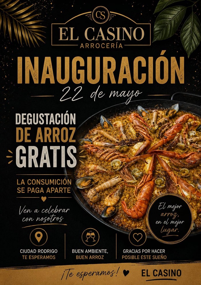 Degustaci&oacute;n gratuita de arroces para inaugurar la nueva etapa hostelera de El Casino mirobrigense | Imagen 1