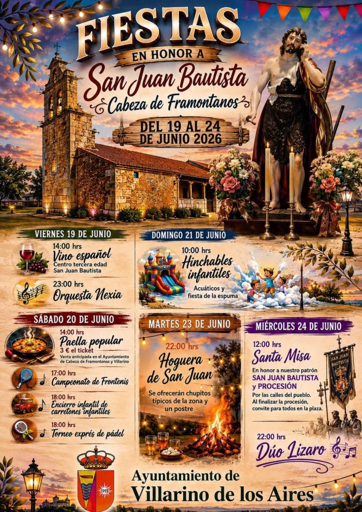 Cabeza de Framontanos tiene todo preparado para las fiestas de San Juan Bautista  | Imagen 1