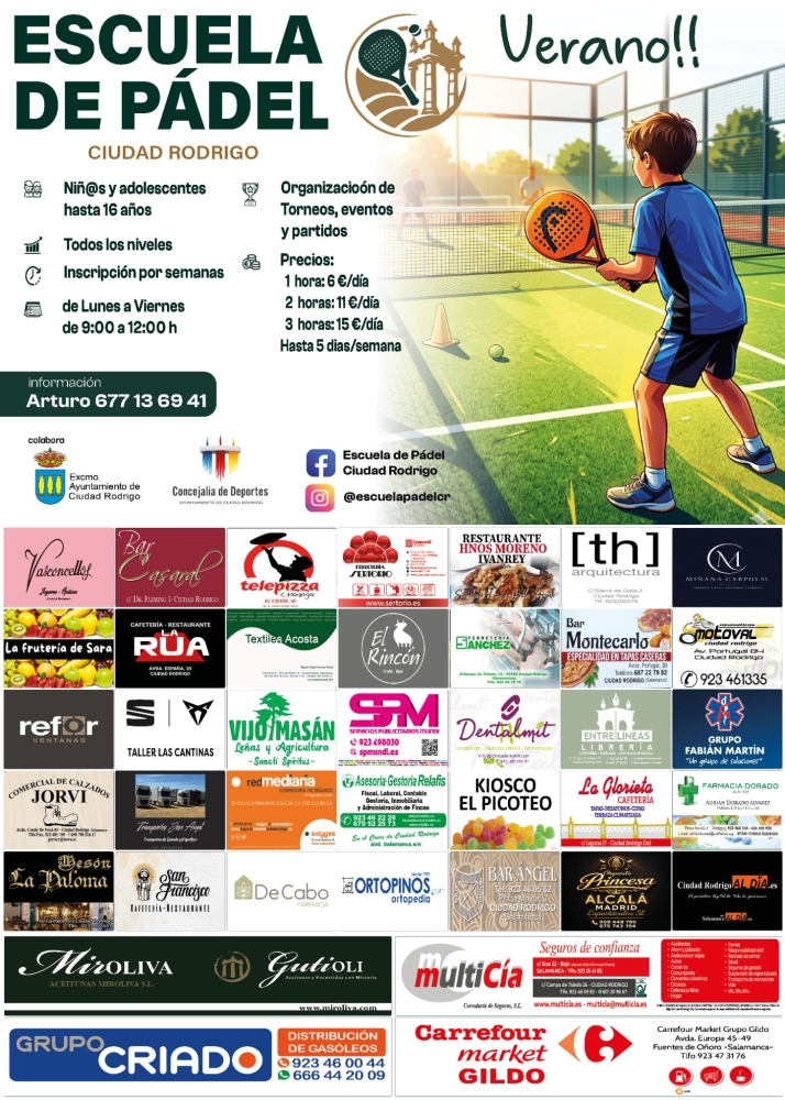 Abierto el plazo para la Escuela de Pádel de Verano | Imagen 1