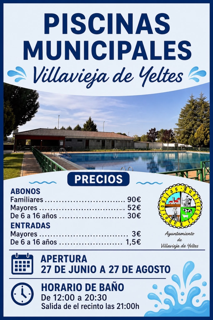 Villavieja de Yeltes abre sus piscinas municipales este sábado con abonos desde 30 euros | Imagen 1