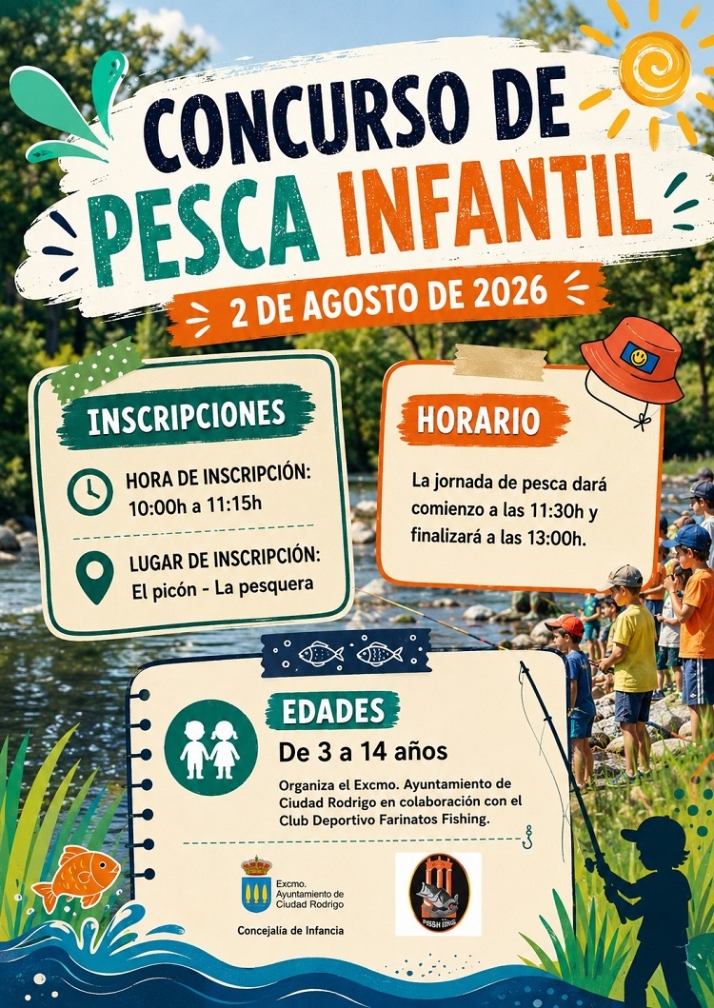 Ca&ntilde;as listas en Ciudad Rodrigo: vuelve el tradicional concurso infantil de pesca | Imagen 1