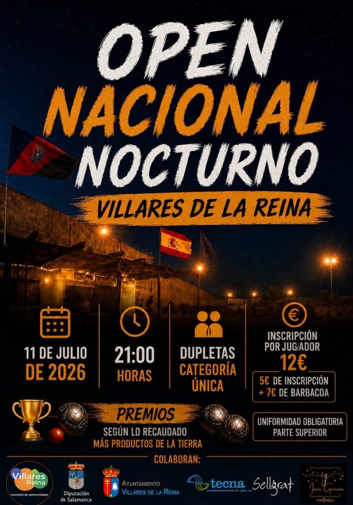Villares de la Reina acoge el primer Open Nacional Nocturno de Petanca de la región | Imagen 1