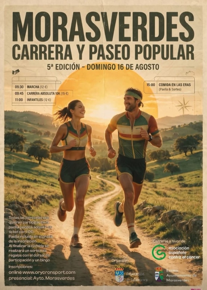 Abiertas las inscripciones para la V Carrera y Paseo Popular contra el cáncer de Morasverdes | Imagen 1