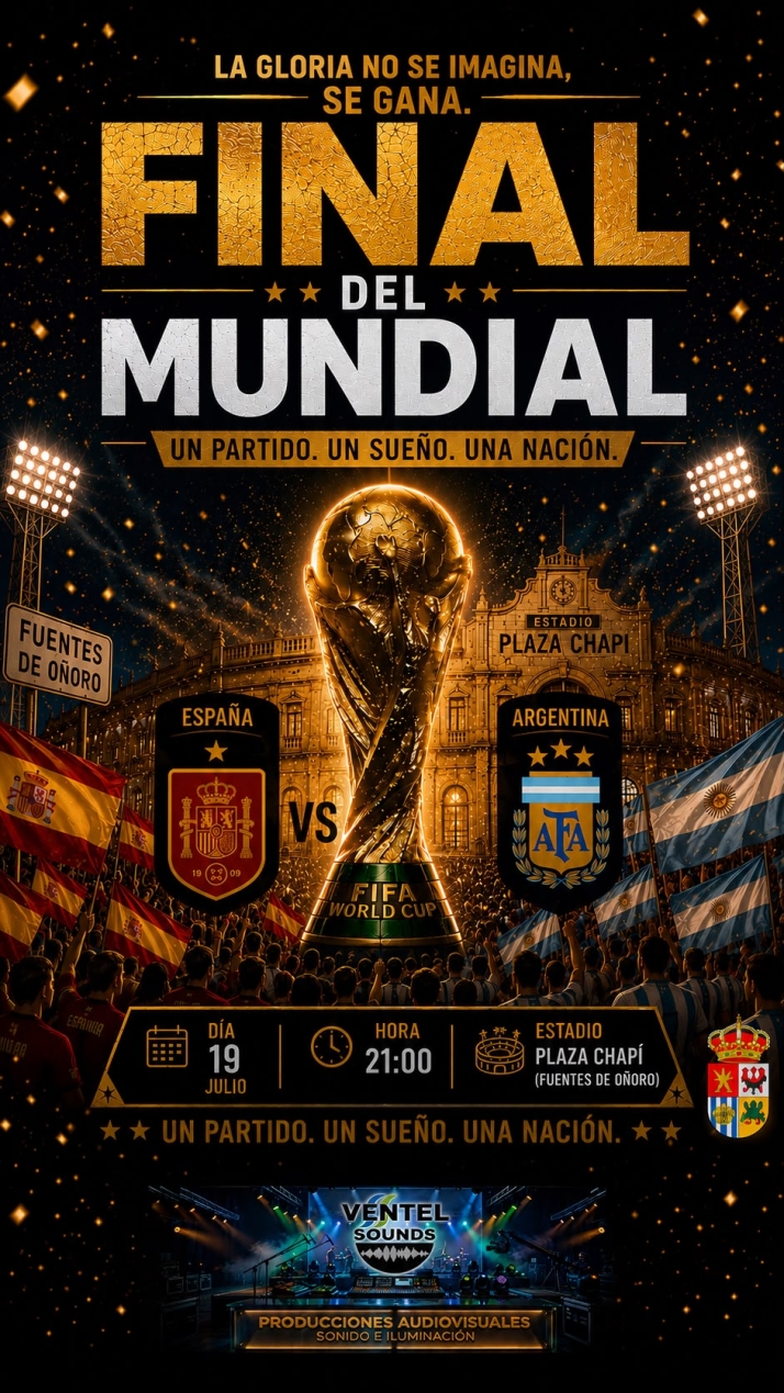 Fuentes de Oñoro vivirá en comunidad la final del Mundial con una pantalla gigante | Imagen 1