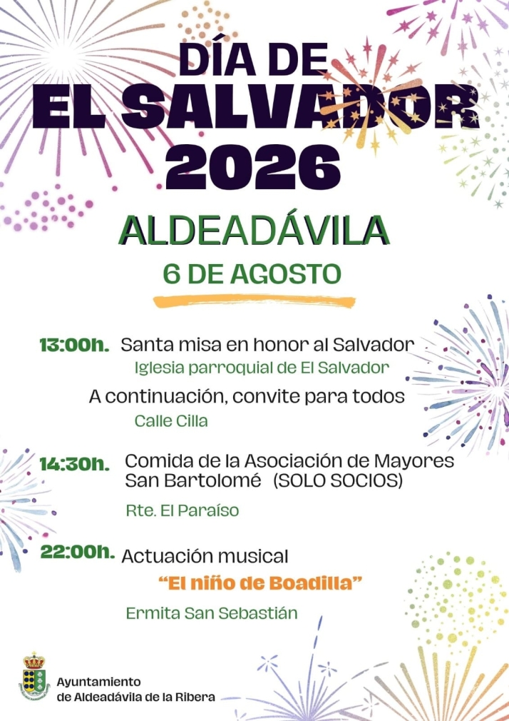 Aldeadávila de la Ribera celebrará el Día de El Salvador con un homenaje a sus mayores | Imagen 1