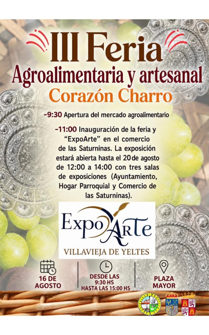 Villavieja de Yeltes prepara la III Feria 'Coraz&oacute;n Charro' y la muestra ExpoARTE | Imagen 1