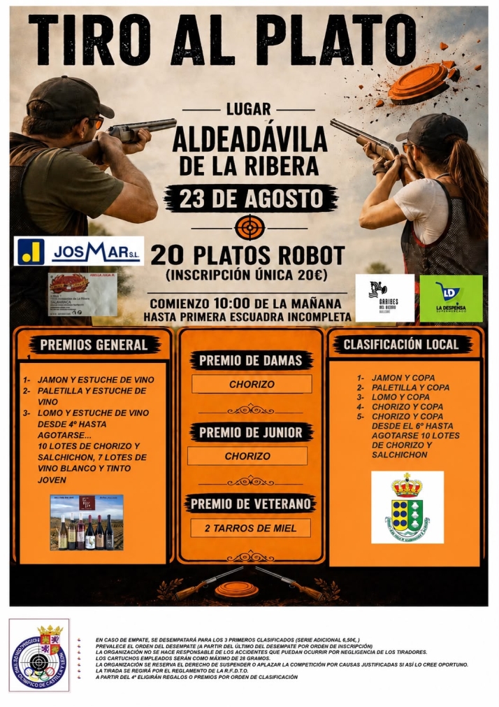 Jamones, embutidos y vino: los suculentos premios del Tiro al Plato en Aldeadávila | Imagen 1