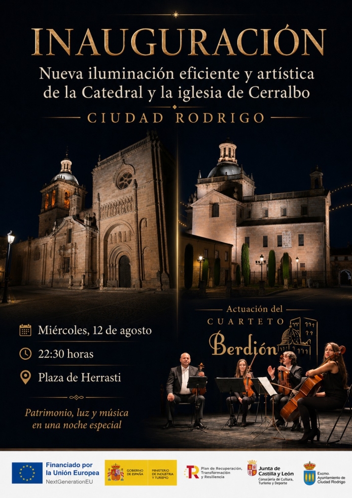 Ciudad Rodrigo estrenará nueva iluminación artística de su Catedral y la iglesia de Cerralbo | Imagen 1