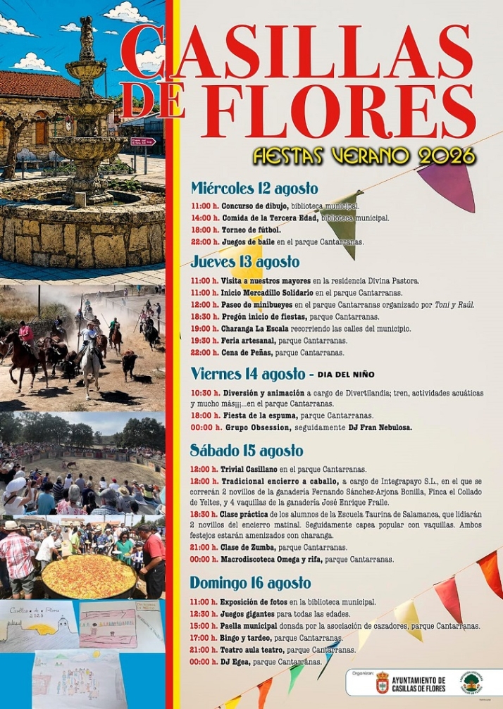 Casillas de Flores inmersa ya en las fiestas de verano de 2026 | Imagen 1