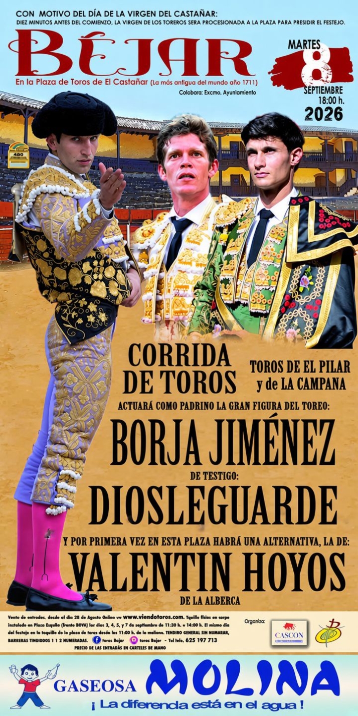 Borja Jiménez y Diosleguarde darán la alternativa a Valentín Hoyos en La Ancianita | Imagen 1