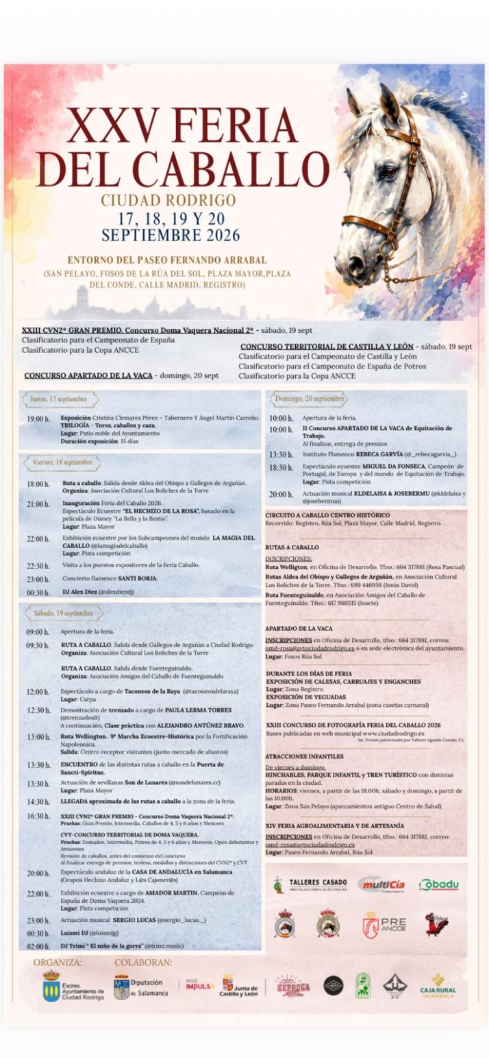 La Feria del Caballo de Ciudad Rodrigo llega con diversas actividades para todos los públicos | Imagen 1