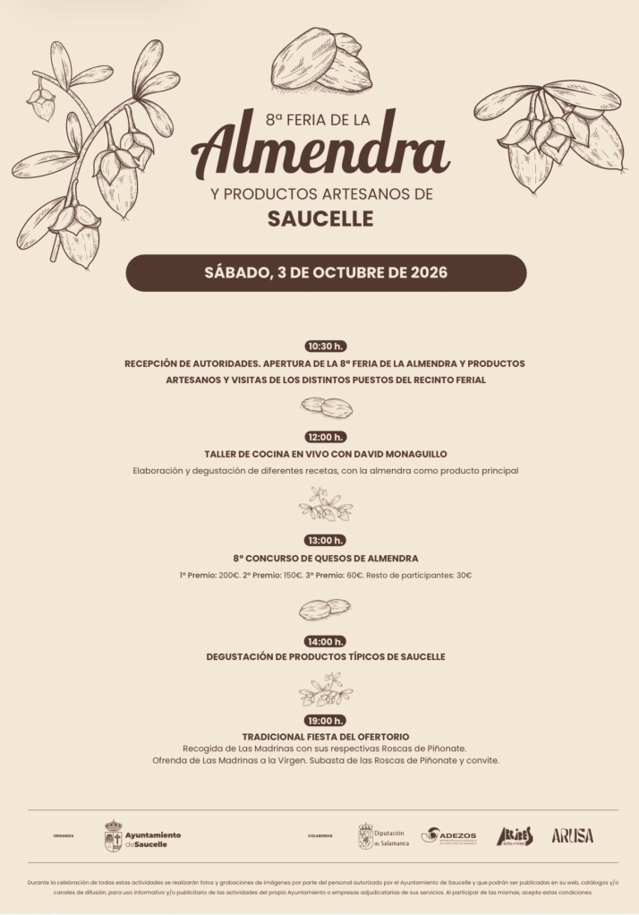 Gastronomía y tradición se dan cita en la 8ª Feria de la Almendra de Saucelle | Imagen 1